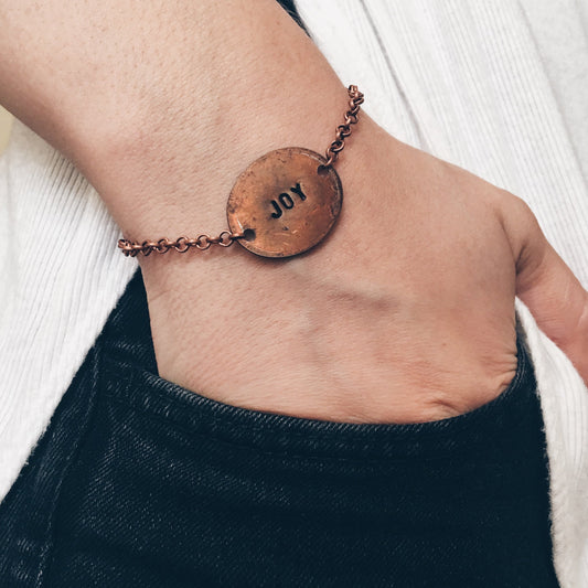 Smashed Penny Chainlink Bracelet